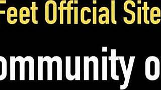 Gia Paige's feet get spermed! 😏