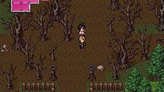 receiving a double spanish from two busty milfs in hentai zombies retreat part 12!