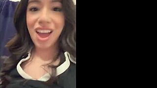 Flashing tits and ass in public upskirt.