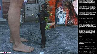 I watched Big Apple Small making gestures in this 3D cartoon sex episode