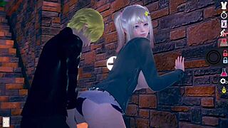 【性格ポジティブで明るい】 ai〇女プレイエロ動画 金髪爆乳jk編 エッチあり リアル3dcgエロゲーム【ヘンタイゲーム】