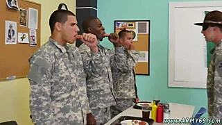 Discover how drill sergeant relieves stress with intense gay sex sessions