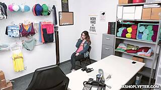 Lily Glee’s Pussy Drilled Hard in Spreadeagle, Moaning Loud at Work