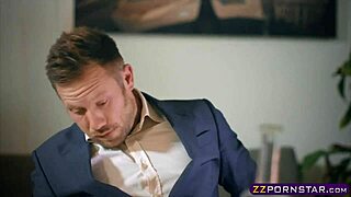 Man, I’m lovin’ this pantyhose office bitch givin’ footplay ‘til we screw hard!