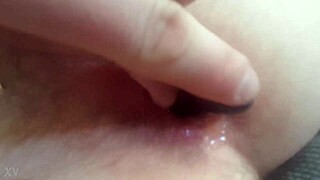 Watch that gay stud pound my ass hard during anal sex, he groans.