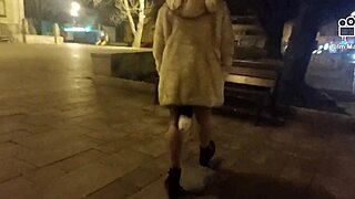 Ariela Rider Struts with Anal Plug in Public Street 😲