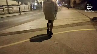 Ariela Rider Struts with Anal Plug in Public Street 😲