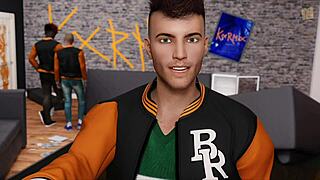 Maya and Josy Play with Their Toy in Being a Dik Chick Route 83.