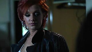 Blonde MILF with big tits gets her throat slammed in roleplay.