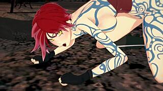 Amateur tattooed babe gets fucked in different positions