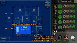 Maya and Josy Play with Their Toy in Being a Dik Chick Route 83.