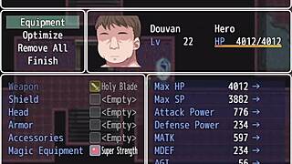 geezer hero rpg gameplay continues with epic battles