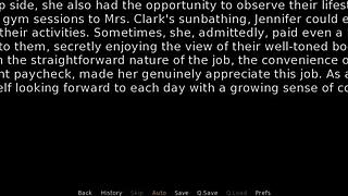 maid plays dirty fantasies with big cock group in 3 some.