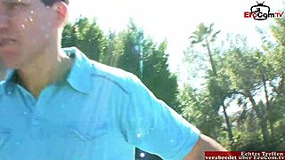 Slim Brunette Teen Seduces with Small Tits for Big Cock