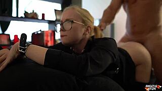 Hot Girl Gagged In Passionate Sex, Deep Sucking Dick