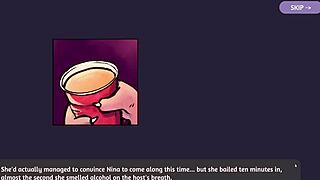 Hey, check these 2 chicks in furry strip poker action