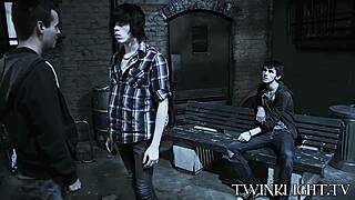 three young gays makin' out before hardcore anal 😏