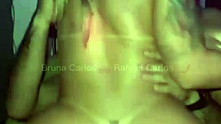 See through lovers enjoy an FFM threesome with big asses