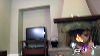 redhead scores a steamy pussy massage from her yoga buddy. lezzie bff action ends in pure orgasm!