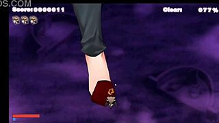 yo, check succubus chan in this hentai game, undressing a giant black nun waifu! 😍