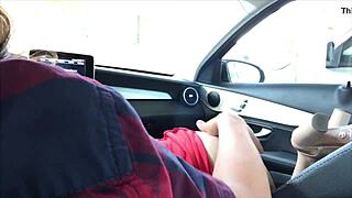 Wow, Latina Sucks Cock In Public Car And Swallows Cumshot!