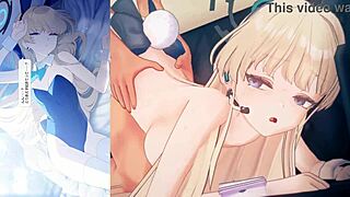 Blue Archive Toki Bent Over In Doggystyle Hentai Animation With Detailed Motions