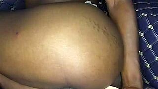 Inserting a 12-inch dildo made my thighs shake in my asshole