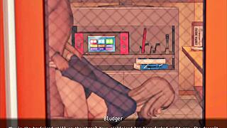 In this online game, my girlfriend and I encountered a strange guy who led to an unexpected encounter outdoors