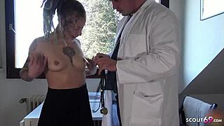 Skinny Teen Julia Juice Tricked into Creampie at Gyno Exam. Dreadlocks Can't Save Her!