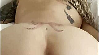 Colombian housewife teases monster cock anal on webcam