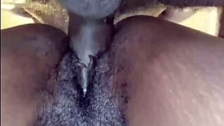 thick ebony pussy in interracial action clips