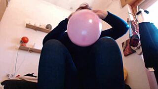 big balloons inflated with fun