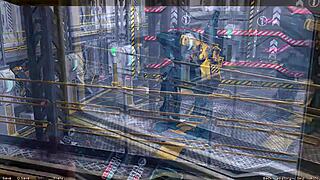 stranded in space flirting with a half robot girl in this anime adventure