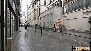 florane the blonde slut gets pounded by a random stranger