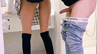 petite colombian teen rides hard after school, loves being filmed