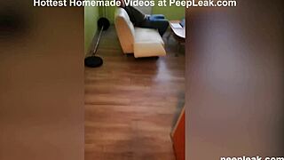 Amateur couple relaxes after hard day with fun activities