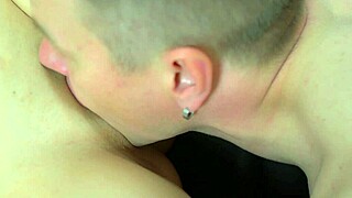 kinky lover licks pussy of his slutty brunette milf for real orgasm