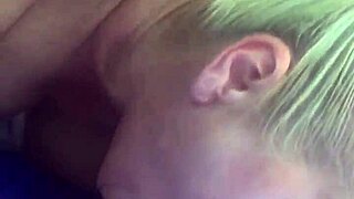 Blonde Milf Wife Sucks Husband's Cock Then Rides Him POV