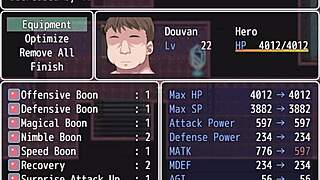 geezer hero rpg gameplay continues with epic battles