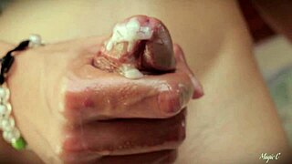 i tell the story of stroking my big latino cock and unleashing a thick cum load all over you - magic c