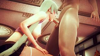 Elizabeth's Passionate Lick and Creampie in Seven Deadly Sins Hentai