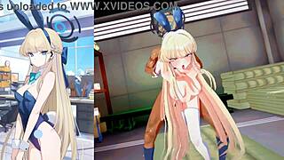 Blue Archive Toki Bent Over In Doggystyle Hentai Animation With Detailed Motions