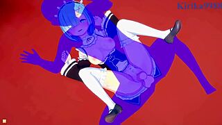 emilia, rem, and subaru natsuki engage in intense hentai sex scenes