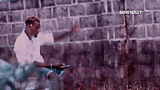 car sex with an ebony princess teasing monster cock in lonely neighborhood