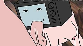 tv woman sucks cameraman cock and cameraman sucks tv woman pussy!!