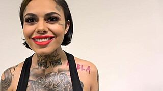 Busty tattooed cutie genevieve sinn shares behind-the-scenes insights