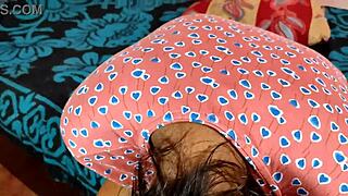 indian babe lily flaunts ass in steamy action