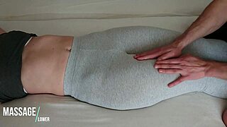 Yoga Pants Temptation: Touching Her Tight Teen Pussy