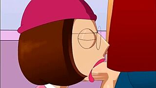 steve gets wild with meg and lois in cartoon action