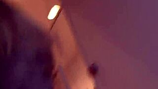 real raunchy and hard couple sex in the public restroom